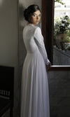 Modest Long Sleeve Lace Wedding Dress - daisystyledress
