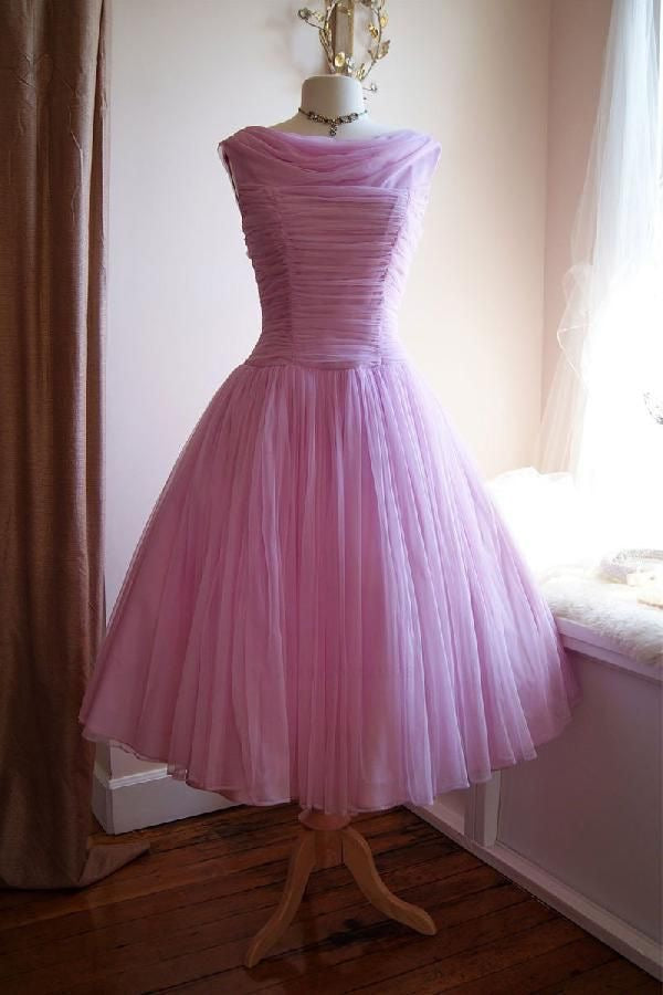 Tea Length Vintage Party Dress daisystyledress Tea Length Vintage Party Dress daisystyledress