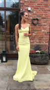 Fitted Yellow Prom Dress - daisystyledress