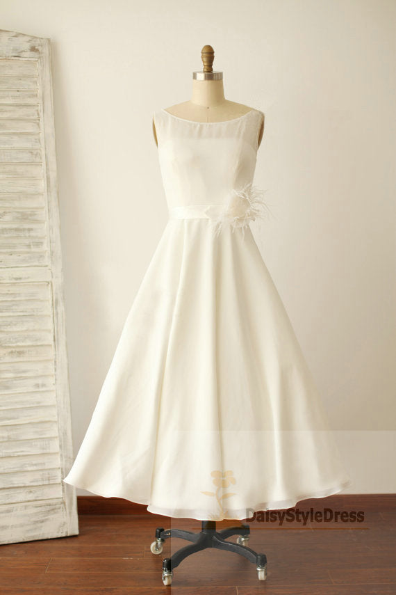 Tea Length Vintage Wedding Dress - daisystyledress