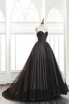 Ball Gown Sweetheart Black Wedding Dress - daisystyledress
