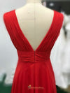 red pageant dress