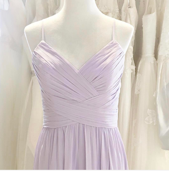 A line Spaghetti Straps Bridesmaid Dress - daisystyledress