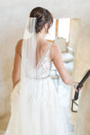 A line V-neckline Lace Wedding Dress - daisystyledress