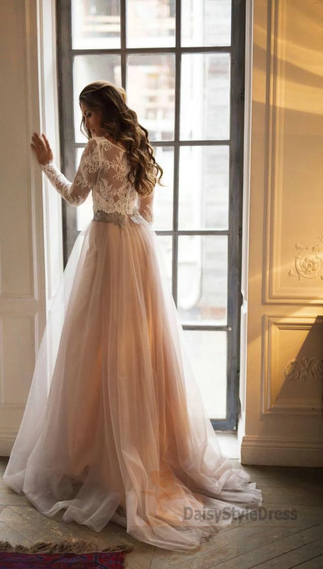 Lovely Ivory Lace Dress - Maxi Dress - Long Sleeve Bridal Dress - Lulus