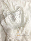 Fashion Long Sleeve Lace V-back Wedding Dress - daisystyledress