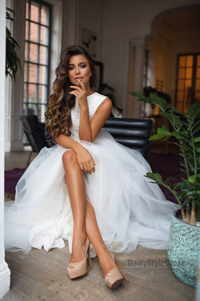 Fashion Two Piece Wedding Dress - daisystyledress