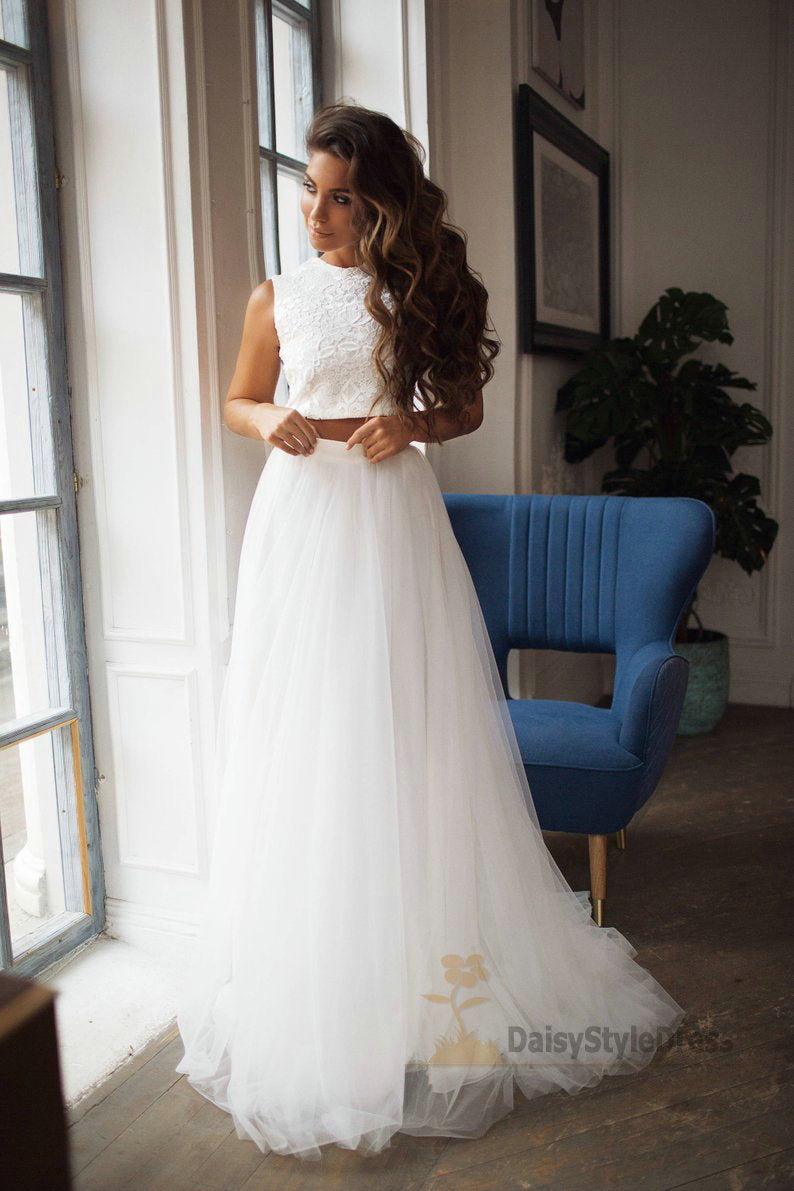 Fashion Two Piece Wedding Dress - daisystyledress