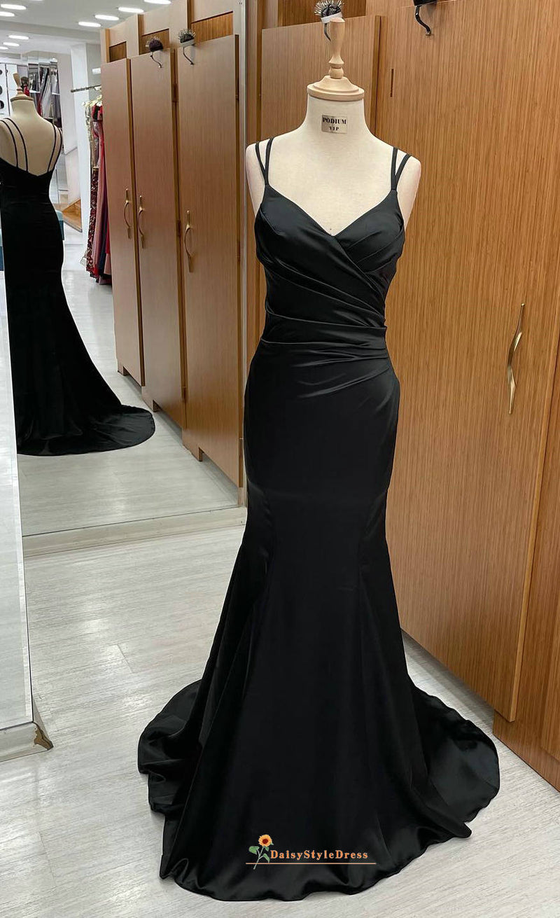 black pageant dress