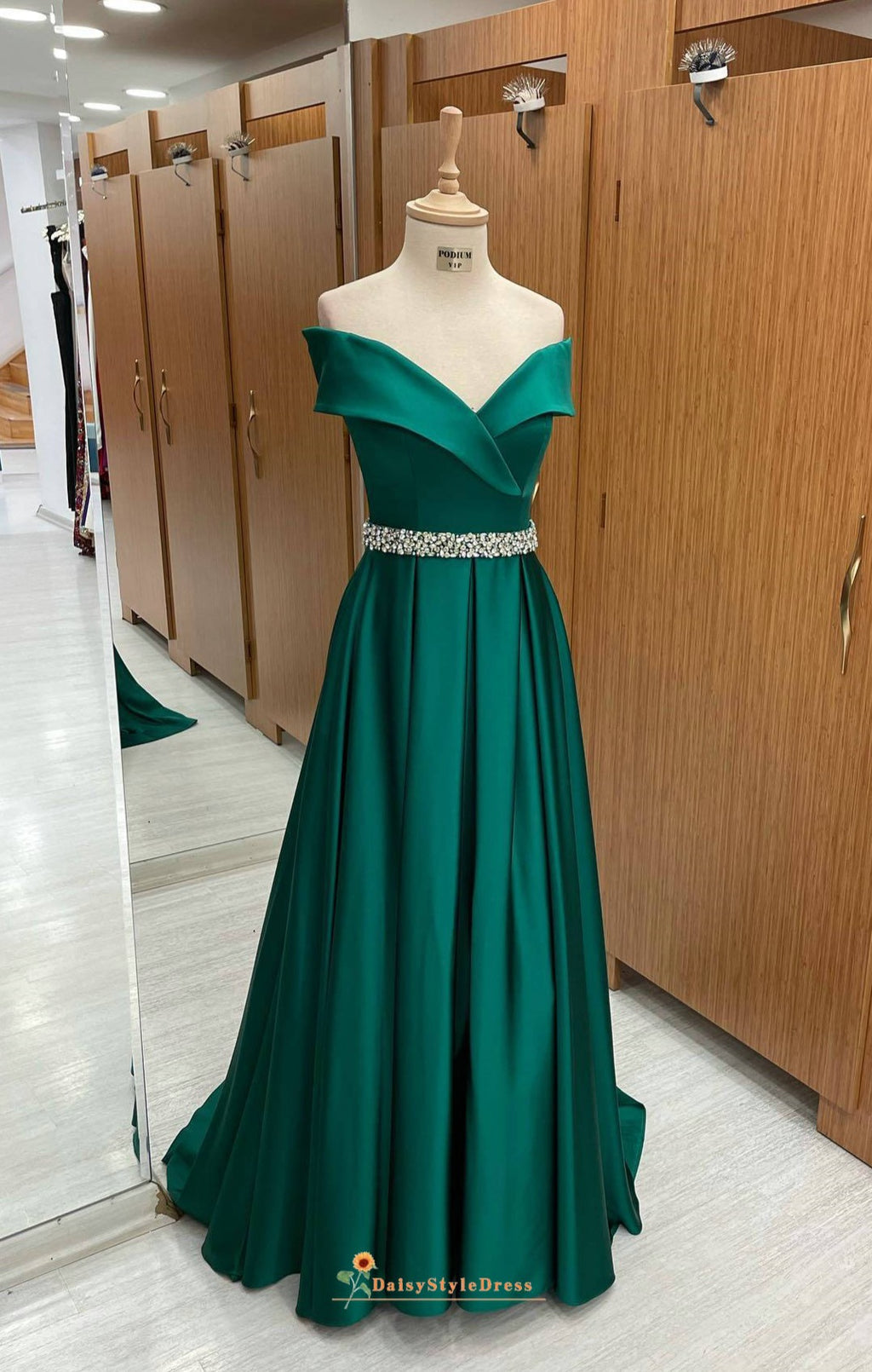 green party dress