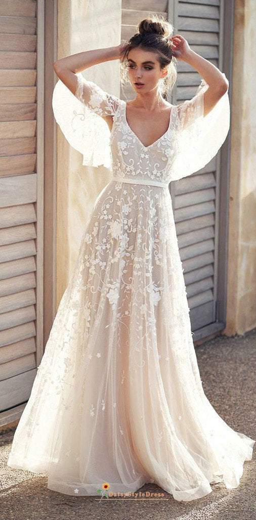 lace summer wedding dress