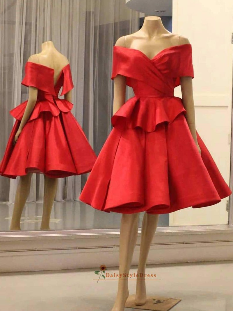 short red party dress