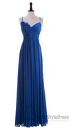 Spaghetti Straps Royal Blue Bridesmaid Dress - daisystyledress