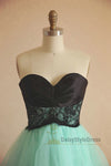 Knee Length Mint Green Vintage Homecoming Dress - daisystyledress