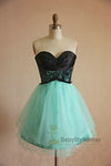 Knee Length Mint Green Vintage Homecoming Dress - daisystyledress