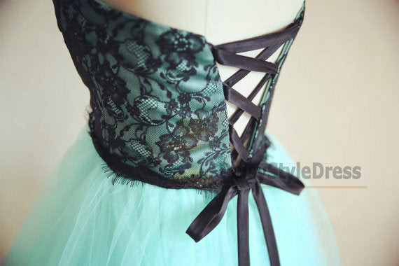 Knee Length Mint Green Vintage Homecoming Dress - daisystyledress