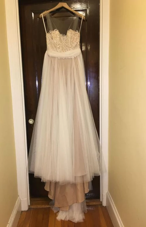 Romantic Open Back Tulle and Lace Wedding Dress - daisystyledress