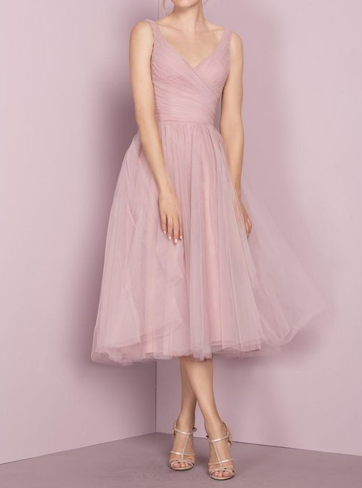 Vintage Short Blush Party Dress