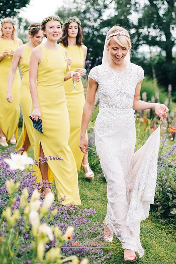 fitted bridesmaid dress