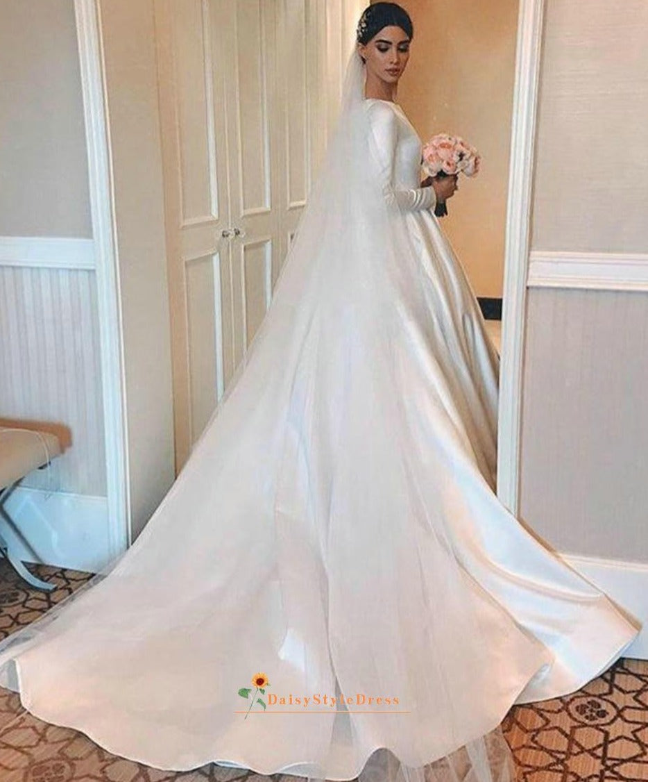 Long sleeve modest bridesmaid dresses sale