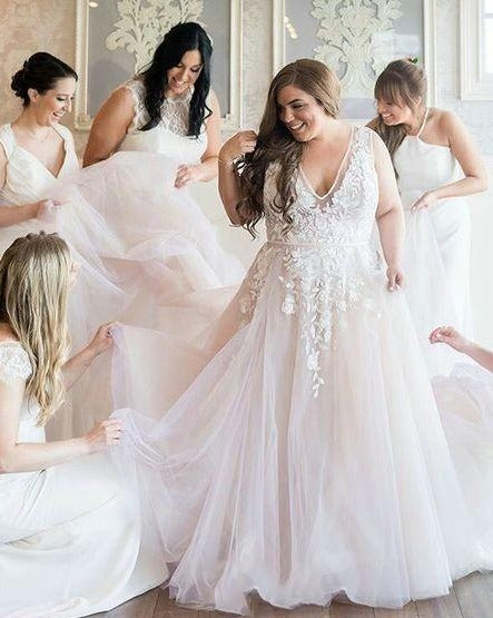 Plus size wedding dress