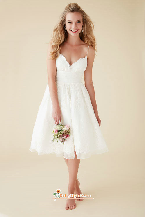 simple short wedding dress