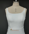 square neckline wedding dress