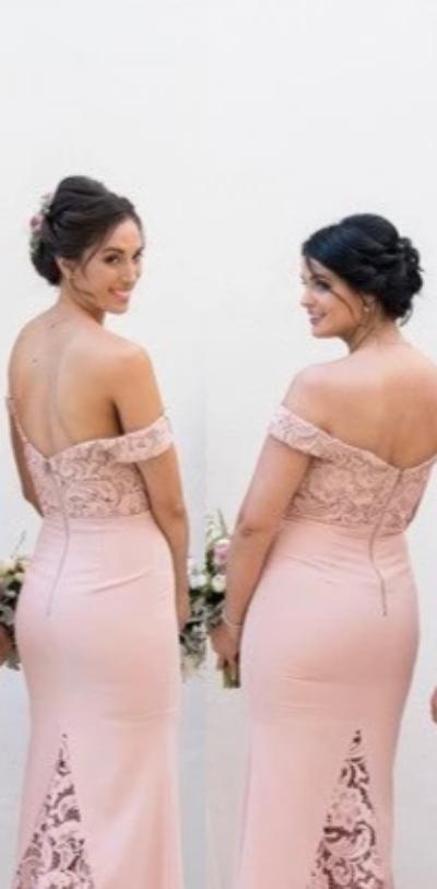 Mermaid Pearl Pink Bridesmaid Dress - daisystyledress