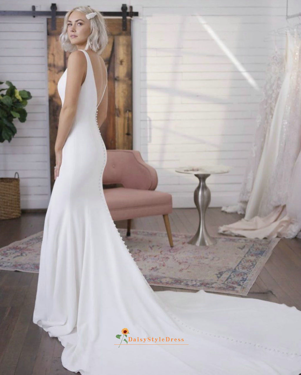 flare wedding dress