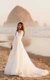 long sleeve lace wedding dress