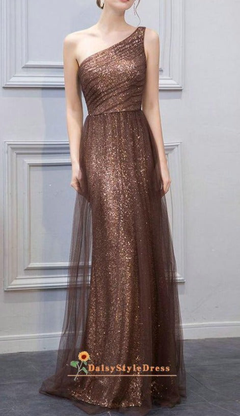 coffee evening dress