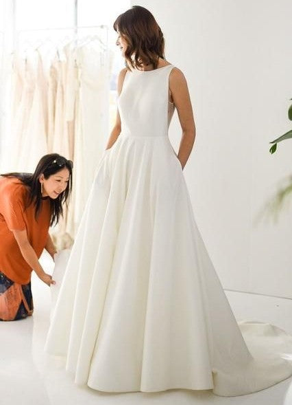 simple wedding dress