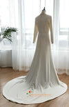 mermaid long sleeve wedding dress