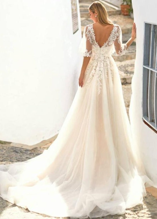 boho wedding dress