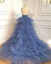 Ball Gown Tiered Skirt Prom Dress