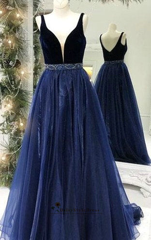 navy blue pageant dress