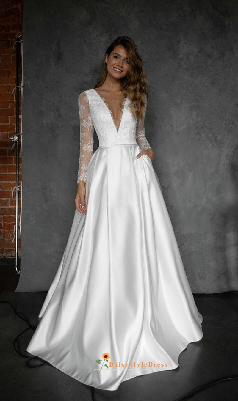 long sleeve wedding dress