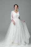 Plus size wedding dress