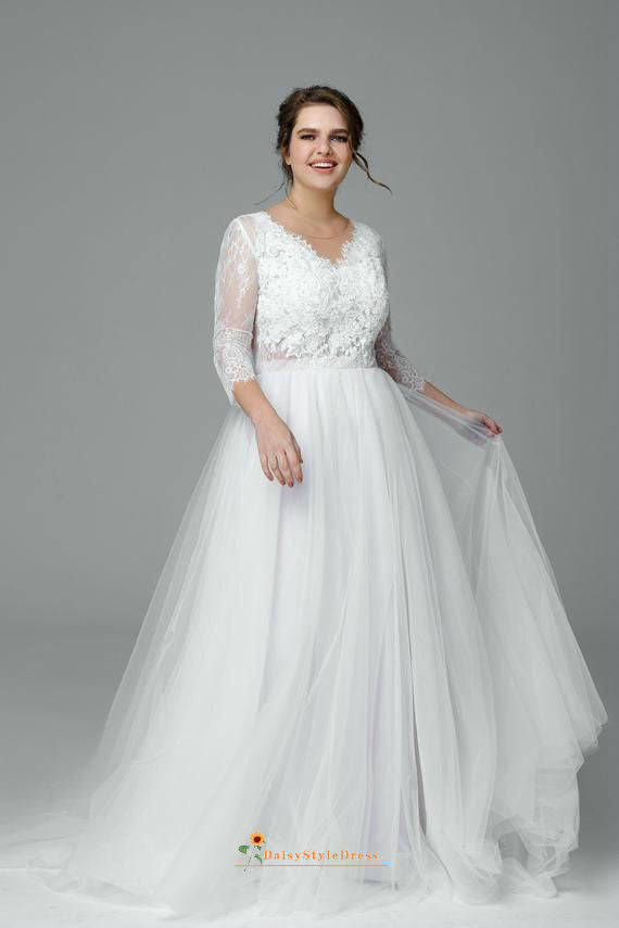 Plus size wedding dress