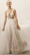 champagne wedding dress