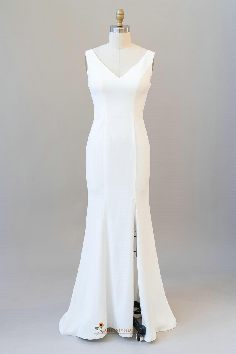 slit wedding dress