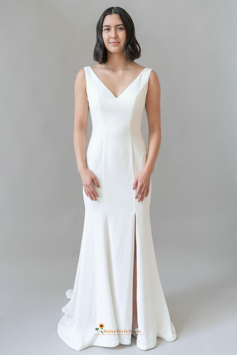 fitted wedding gown