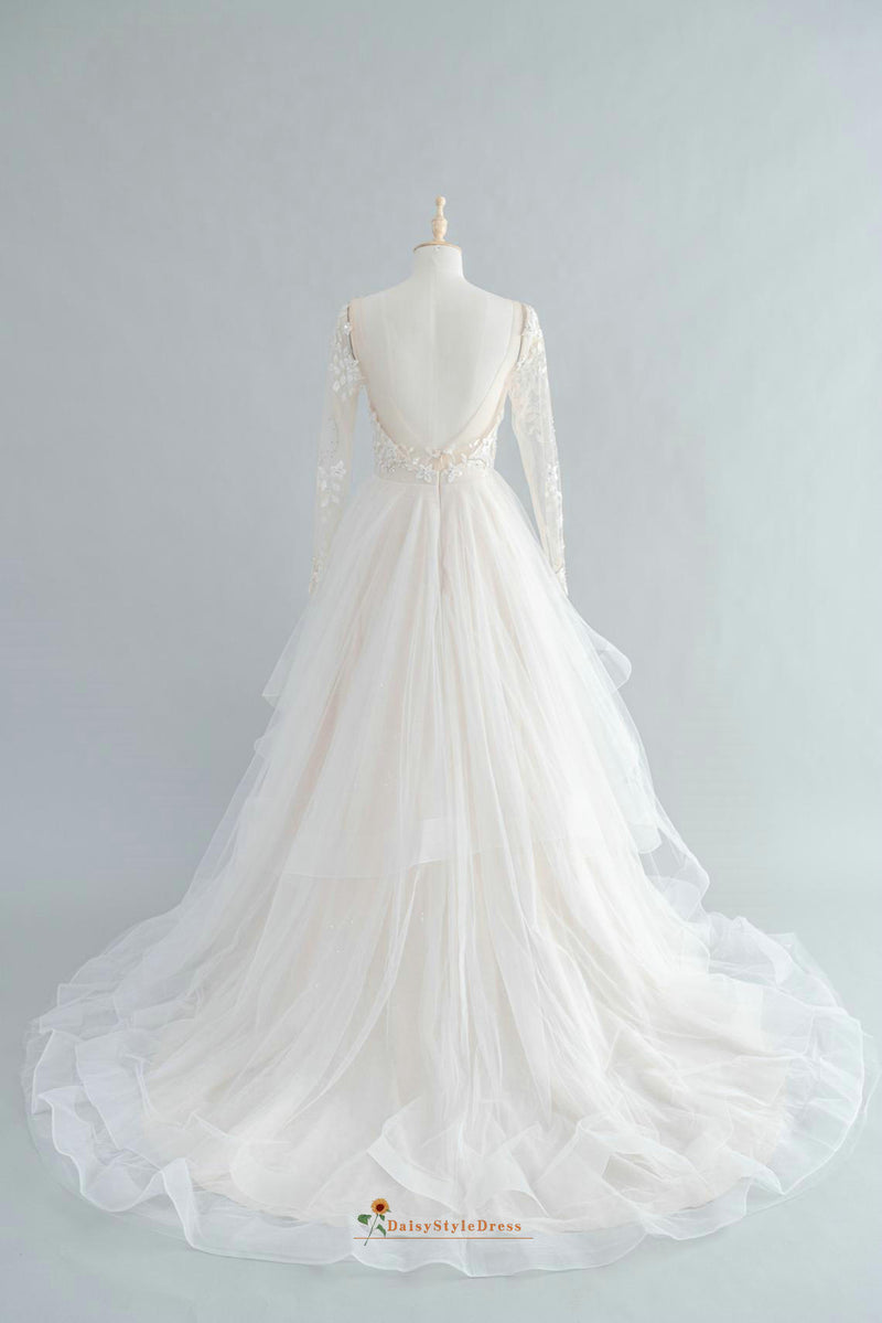 low back wedding dress