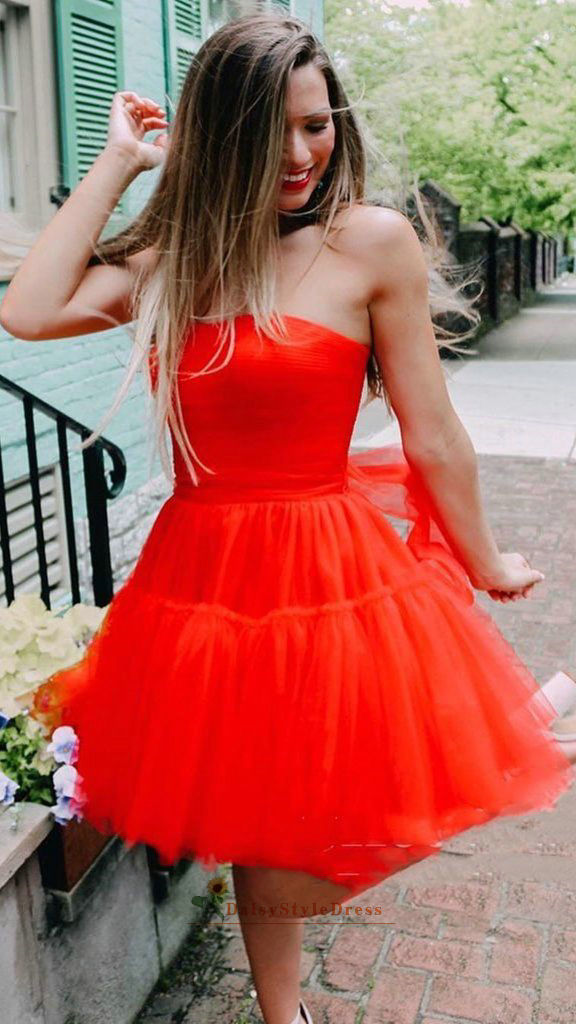 red homecoming dress