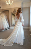 low back wedding dress