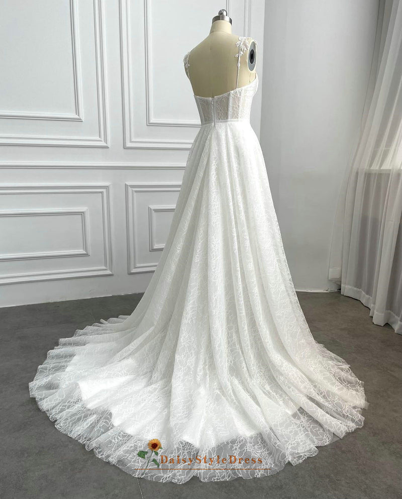sexy outdoor wedding dress
