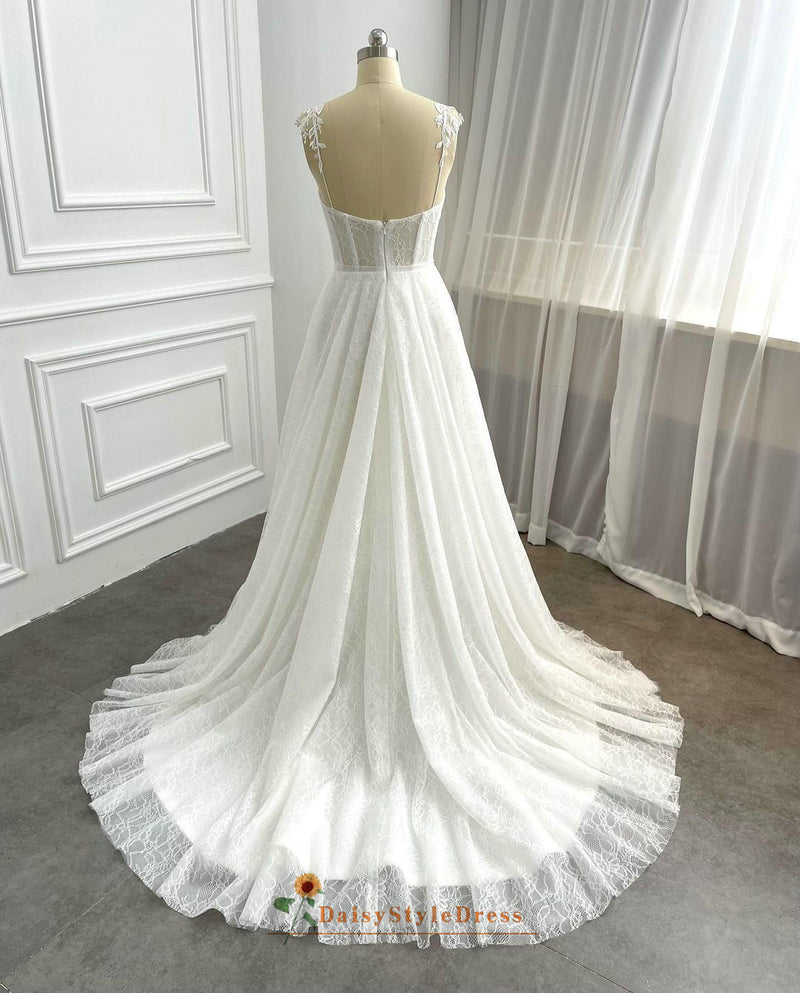summer lace wedding dress