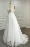 a line wedding dress