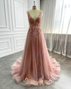 dusty pink wedding dress