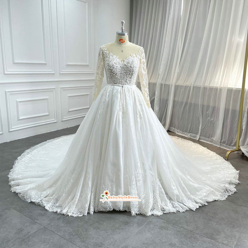 long sleeve wedding dress